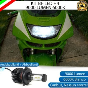 Kit Full LED Lampada H4 9000 Lumen per KAWASAKI Ninja 600 ZX-6R 1995-1997