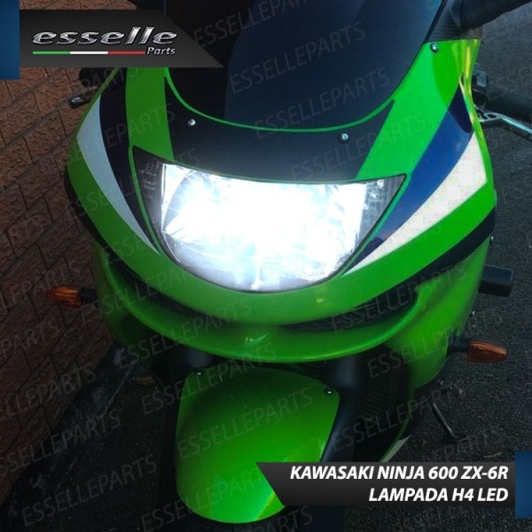Kit Full LED Lampada H4 9000 Lumen per KAWASAKI Ninja 600 ZX-6R 1998-1999