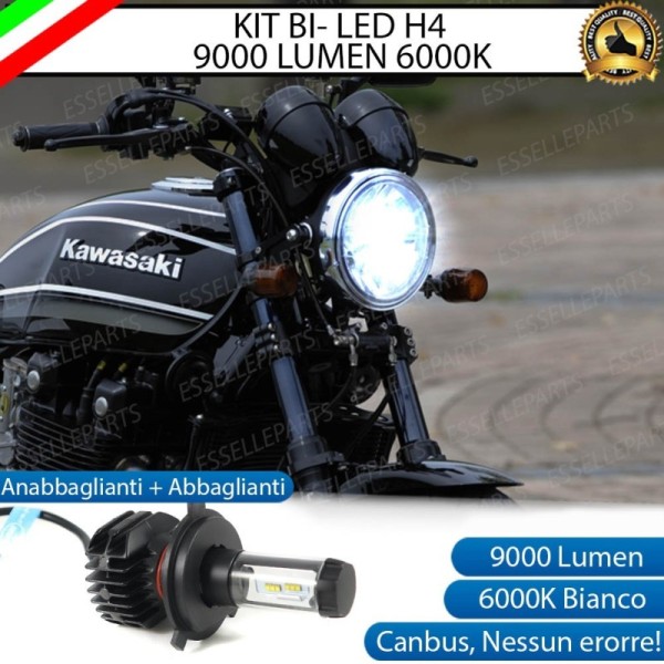 Kit Full LED Lampada H4 9000 Lumen per KAWASAKI Zephyr 750 1991-1993