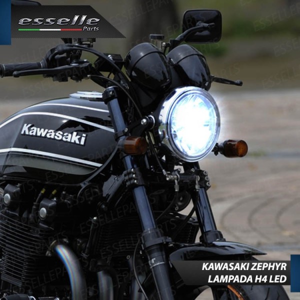 Kit Full LED Lampada H4 9000 Lumen per KAWASAKI Zephyr 1100 1992-1993