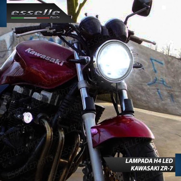 Kit Full LED Lampada H4 9000 Lumen Anabbaglianti Abbaglianti per KAWASAKI ZR-7 2001-2004