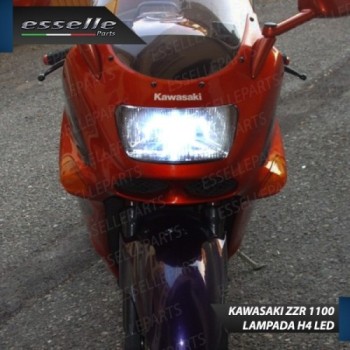 Kit Full LED Lampada H4 9000 Lumen Anabbaglianti Abbaglianti per KAWASAKI ZZR 1100 1989-2001