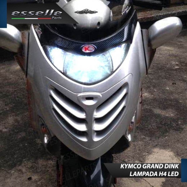 Kit Full LED Lampada H4 9000 Lumen per KYMCO Gran Dink 150 2001-2005