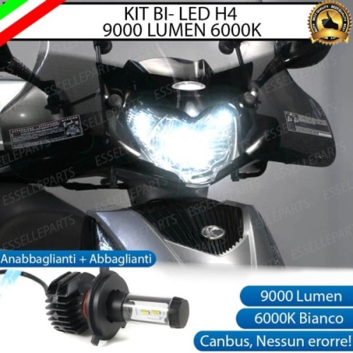 Kit Full LED Lampada H4 9000 Lumen per KYMCO People 125i 2010-2017 GT