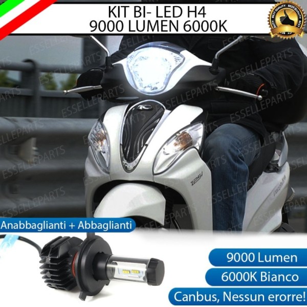 Kit Full LED Lampada H4 9000 Lumen per KYMCO People 125i 2015 One DD
