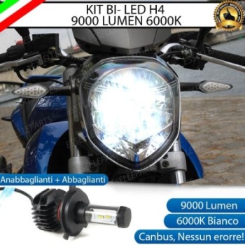 Kit Full LED Lampada H4 9000 Lumen per KYMCO Quannon 125 2010-2017 Naked