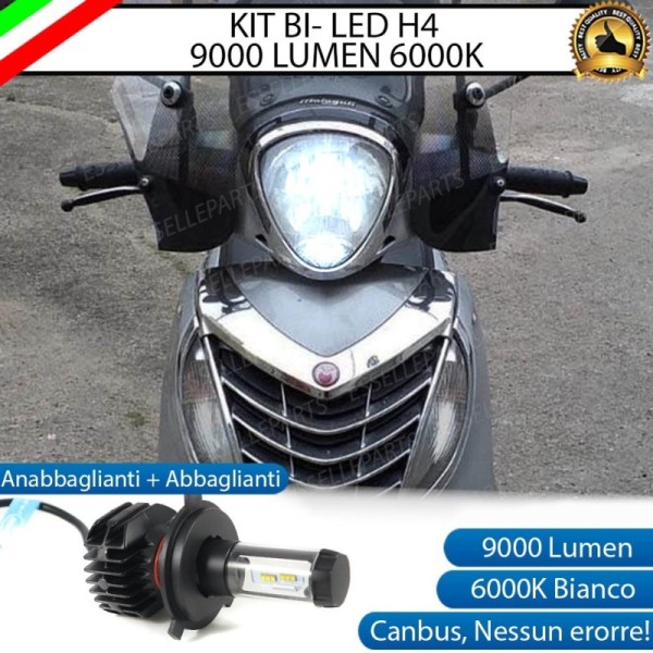 Kit Full LED Lampada H4 9000 Lumen Anabbaglianti Abbaglianti per MALAGUTI Centro 50 1992-1994