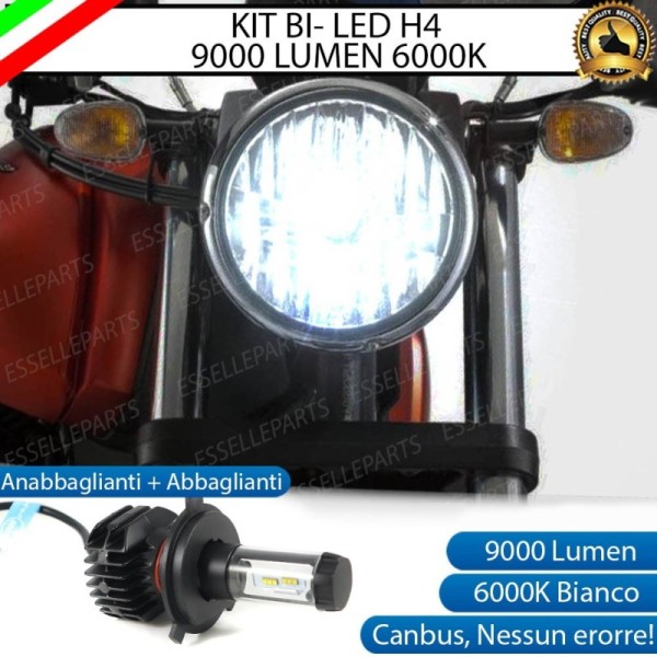 Kit Full LED Lampada H4 9000 Lumen per MOTO GUZZI Audace 1400 2015-2016