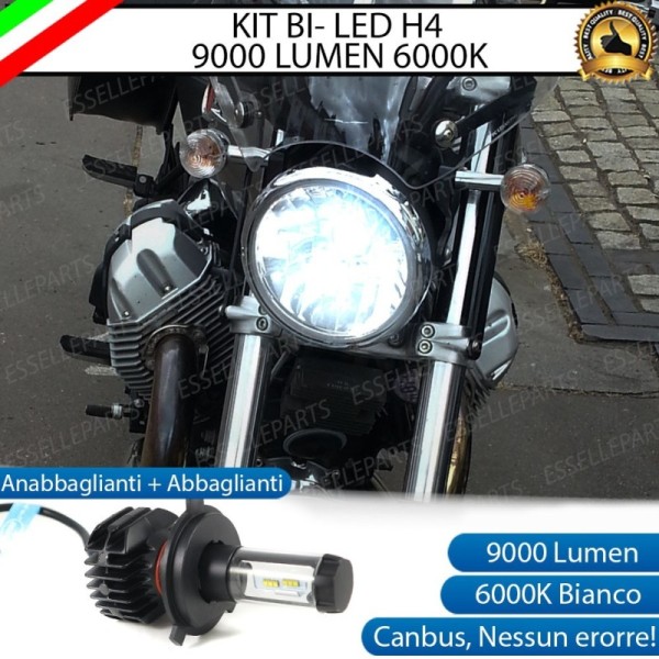 Kit Full LED Lampada H4 9000 Lumen per MOTO GUZZI Bellagio 2007-2014