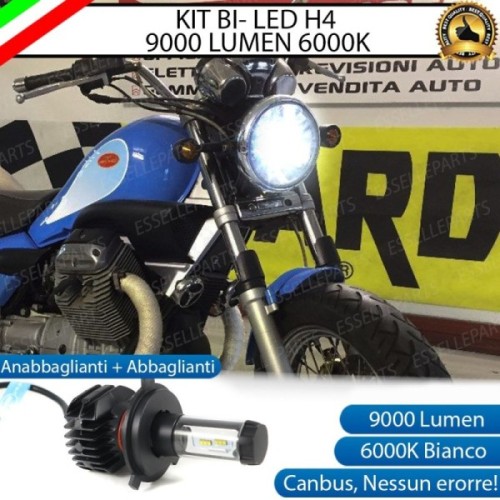Kit Full LED Lampada H4 9000 Lumen per MOTO GUZZI Nevada 750 1992-2002