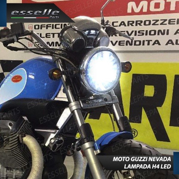 Kit Full LED Lampada H4 9000 Lumen per MOTO GUZZI Nevada 750 2008-2015 Classic