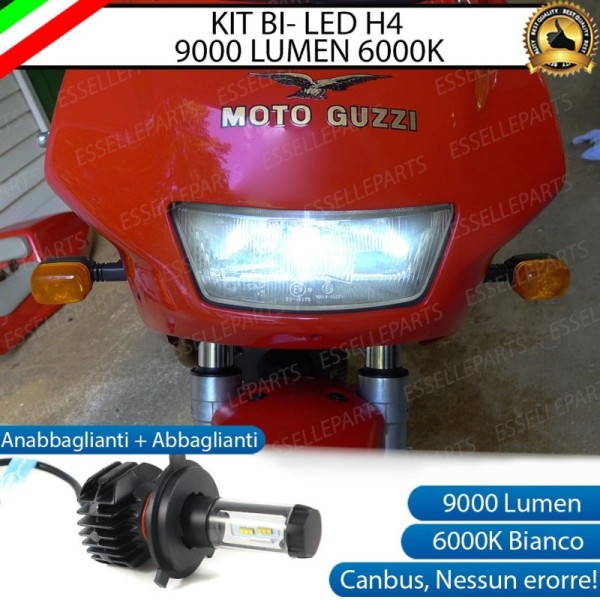 Kit Full LED Lampada H4 9000 Lumen per MOTO GUZZI Sport 1100 1995-1997