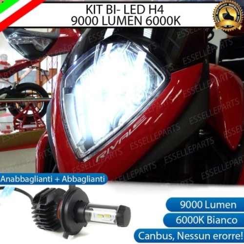 Kit Full LED Lampada H4 9000 Lumen per MV AGUSTA Stradale 800 2015-2017 EAS ABS