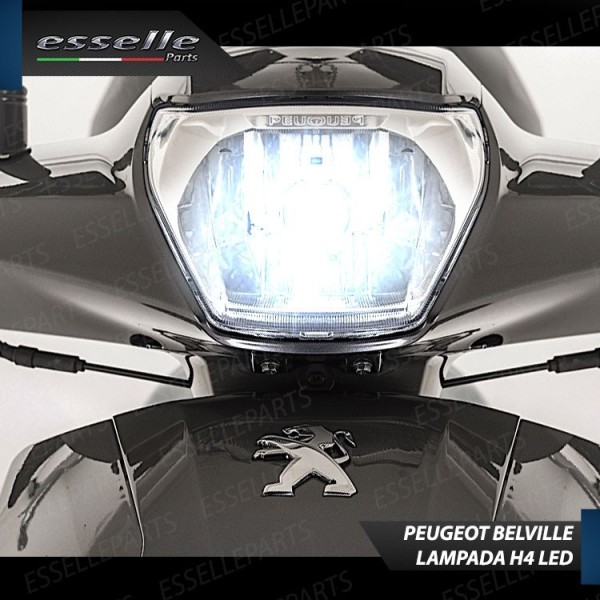 Kit Full LED Lampada H4 9000 Lumen per PEUGEOT Belville 200 2017-2019 RS