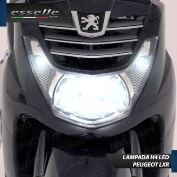 Kit Full LED Lampada H4 9000 Lumen Anabbaglianti Abbaglianti per PEUGEOT LXR 200 2009-2014
