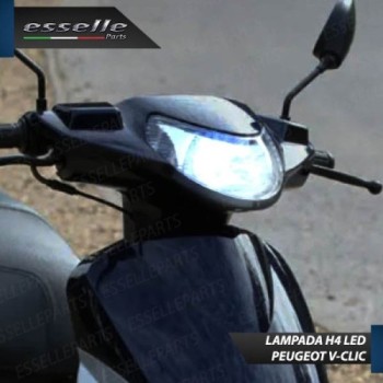 Kit Full LED Lampada H4 9000 Lumen Anabbaglianti Abbaglianti per PEUGEOT V-Clic 2007-2013