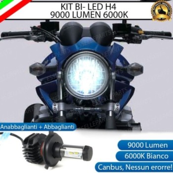 Kit Full LED Lampada H4 9000 Lumen per SUZUKI GSF 600 Bandit 1995-1999