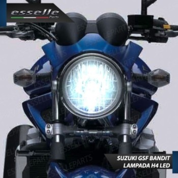 Kit Full LED Lampada H4 9000 Lumen per SUZUKI GSF 600 Bandit 1995-1999