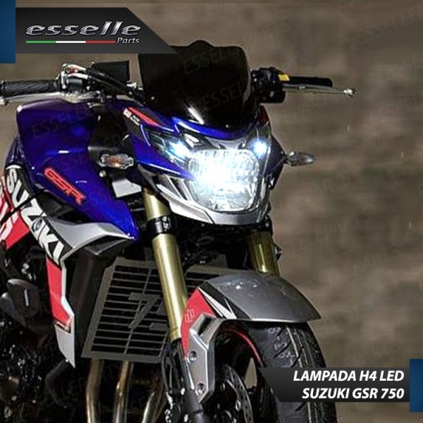 Kit Full LED Lampada H4 9000 Lumen Anabbaglianti Abbaglianti per SUZUKI GSR 750 2010-2015
