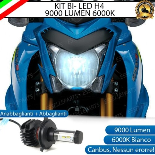 Kit Full LED Lampada H4 9000 Lumen per SUZUKI GSX S 1000 2017-2020 ABS