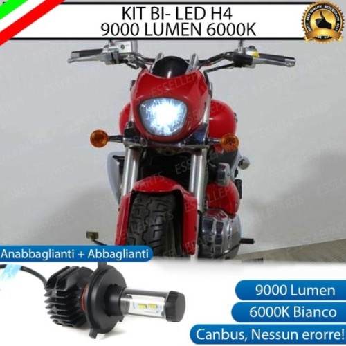 Kit Full LED Lampada H4 9000 Lumen per SUZUKI Intruder M 1800 2013-2017 RB