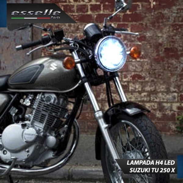 Kit Full LED Lampada H4 9000 Lumen Anabbaglianti Abbaglianti per SUZUKI TU 250 1997-2003 X