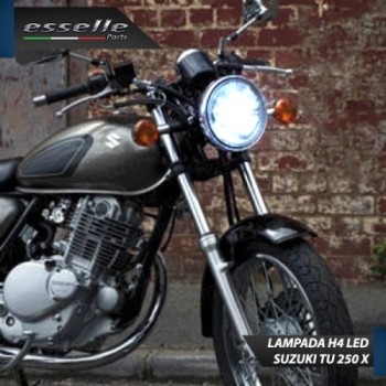Kit Full LED Lampada H4 9000 Lumen Anabbaglianti Abbaglianti per SUZUKI TU 250 1997-2003 X