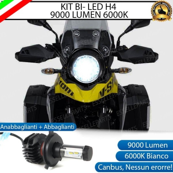 Kit Full LED Lampada H4 9000 Lumen per SUZUKI V- Strom 250 2017-2020