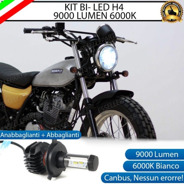 Kit Full LED Lampada H4 9000 Lumen per SUZUKI Van Van RV 200 2016-2017