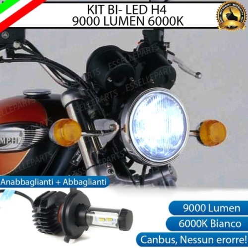 Kit Full LED Lampada H4 9000 Lumen per Triumph Adventurer 900 1995-2002