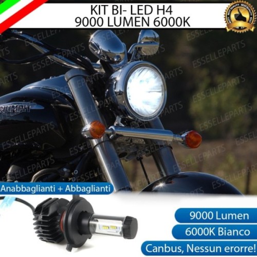 Kit Full LED Lampada H4 9000 Lumen per Triumph America 850 2008-2010