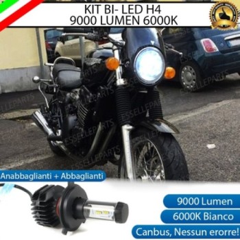 Kit Full LED Lampada H4 9000 Lumen per Triumph Legend TT 900 1998-2002