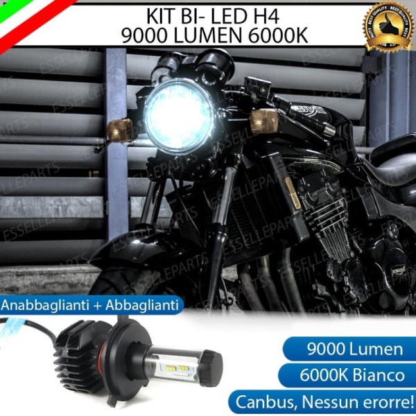 Kit Full LED Lampada H4 9000 Lumen per Triumph Speed Triple 900 1993-2002