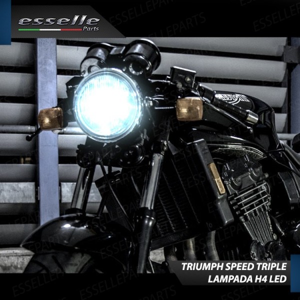 Kit Full LED Lampada H4 9000 Lumen per Triumph Speed Triple T 509 1997