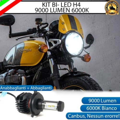 Kit Full LED Lampada H4 9000 Lumen per Triumph Street Cup 900 2017-2019