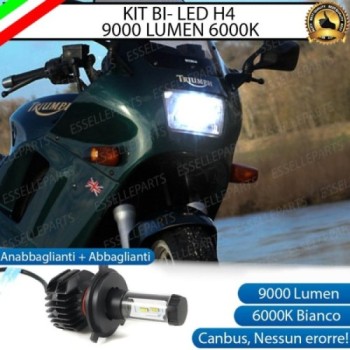 Kit Full LED Lampada H4 9000 Lumen per Triumph Trophy 1200 1992-2001
