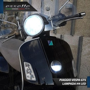 Kit Full LED Lampada H4 9000 Lumen per VESPA GTS 300 2014-2016 Super ABS