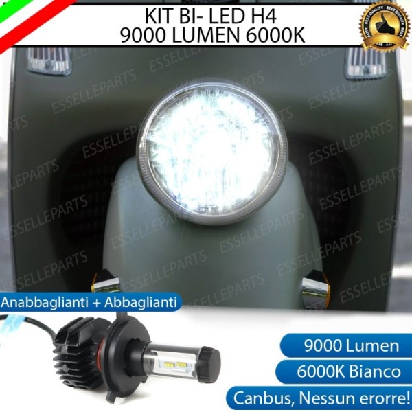 Kit Full LED Lampada H4 9000 Lumen per VESPA Sei Giorni 300 2019 Hpe