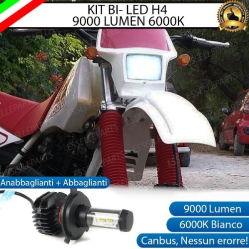 Kit Full LED Lampada H4 9000 Lumen Anabbaglianti Abbaglianti per YAMAHA TT 250 2000-2002 R