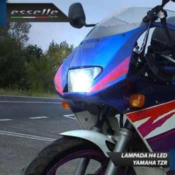 Kit Full LED Lampada H4 9000 Lumen Anabbaglianti Abbaglianti per YAMAHA TZR 125 1991-1996 R