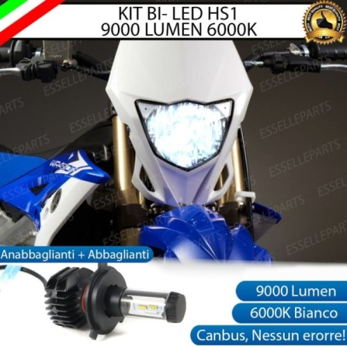 Kit Full LED Lampada H4 9000 Lumen Anabbaglianti Abbaglianti per YAMAHA WR 250 2018 F
