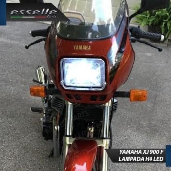 Kit Full LED Lampada H4 9000 Lumen Anabbaglianti Abbaglianti per YAMAHA XJ 600 1985-1994