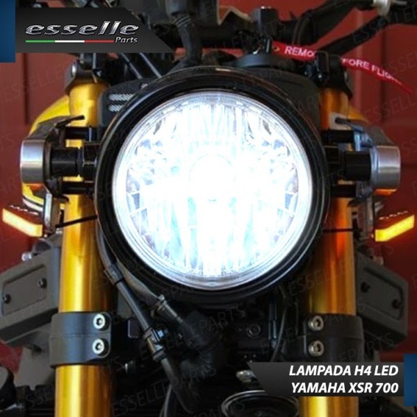 Kit Full LED Lampada H4 9000 Lumen Anabbaglianti Abbaglianti per YAMAHA XSR 700 2016-2020 ABS