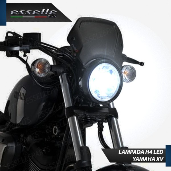 Kit Full LED Lampada H4 9000 Lumen per YAMAHA XV 125 1997-2003 S Virago