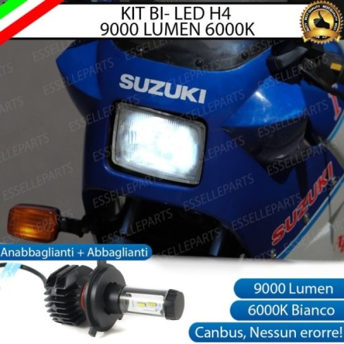 Lampada LED H4 Per Suzuki RG 500 R Luce Bianca Canbus
