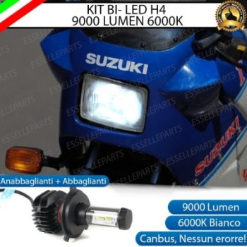 Lampada LED H4 Per Suzuki RG 500 R Luce Bianca Canbus