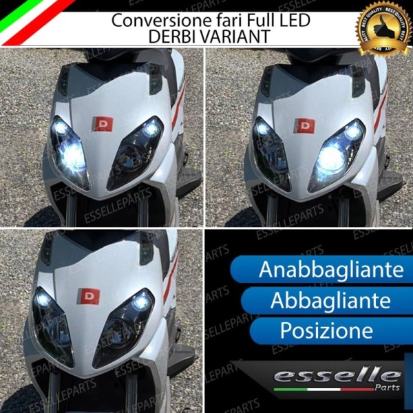 Conversione Fari Full LED - ULTRA COMPATTA - per DERBI Variant 125 2010-2017