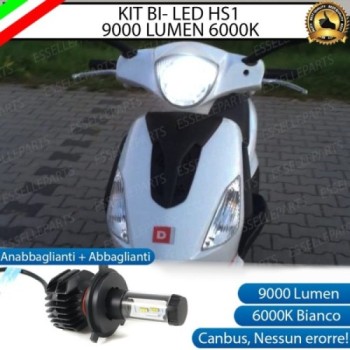 Kit Full LED HS1 9000 LUMEN Anabbagliante Abbagliante per Derbi Boulevard 150 2003-2007