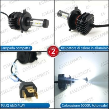 Kit Full LED HS1 9000 LUMEN Anabbagliante Abbagliante per Derbi Boulevard 200 2005-2007