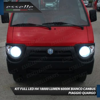 Kit Full LED Coppia lampade H4 Anabbaglianti/Abbaglianti per Piaggio Quargo Kit Full LED Coppia lampade H4 Anabbaglianti/Abbaglianti per Piaggio Quargo